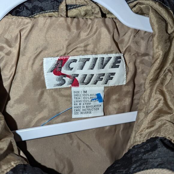 90s Winter Pattern Fleece Windbreaker Jacket - Picture 5 of 5